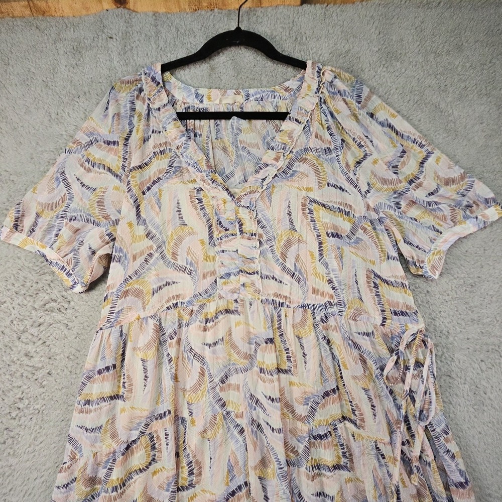 Lovestitch Dress Womens XL Maxi Lagenlook Cottagecore Festival Coastal Empire - Picture 3 of 16